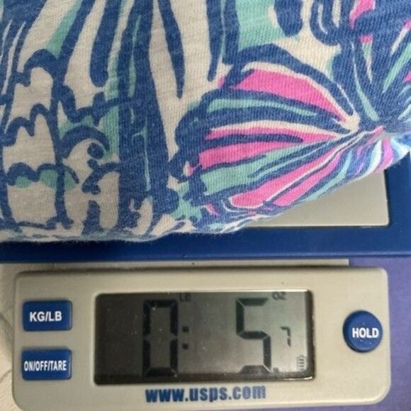 Lily Pulitzer for Target High Low Lace Back Fans Tank Top Women Plus Size 3X Blu - Picture 8 of 8